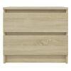 vidaXL sengebord 50x39x43,5 cm konstrueret træ sonoma-eg