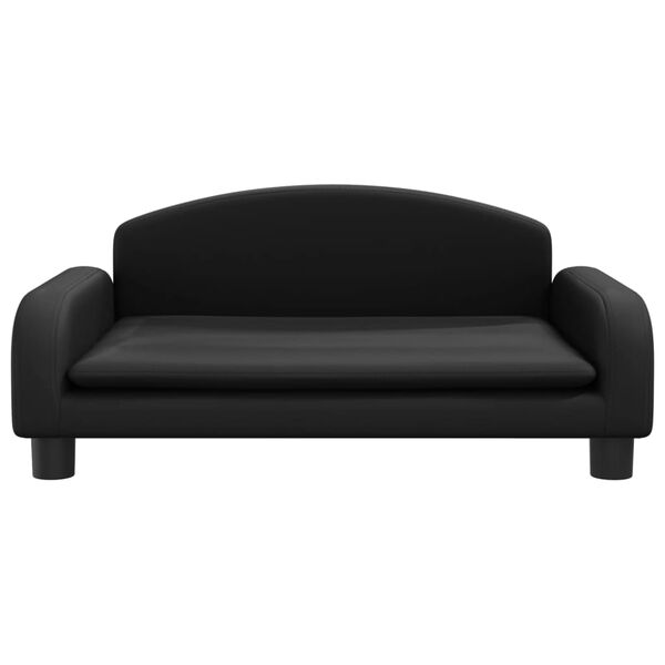 vidaXL sofa til b&oslash;rn 70x45x30 cm kunstl&aelig;der sort