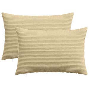 vidaXL Pudebetr&aelig;k 2 pcs HEERLEN Gr&oslash;n Gr&aring; 40 x 60 cm cordfl&oslash;jl
