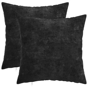 vidaXL Pudebetr&aelig;k 2 stk. HEERLEN Antracit 30 x 30 cm Chenille Stof