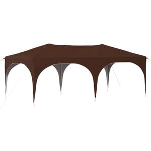 vidaXL Pop-up Festtelt Brun 575 x 288 x 245 cm Oxford stof