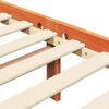 vidaXL Sengestel Voks brun 205,5 x 155,5 x 100 cm Massiv fyrretr&aelig;