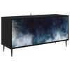 vidaXL TV-skab RAALTE 102 x 33 x 51 cm Sort eg Konstrueret tr&aelig;