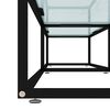 vidaXL tv-bord 180x40x40,5 cm hærdet glas marmoreffekt hvid