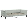 vidaXL daybed med madras 90x200 cm velour lysegr&aring;