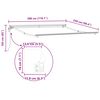 vidaXL Markiseramme Anthracit og hvid 300 x 250 cm