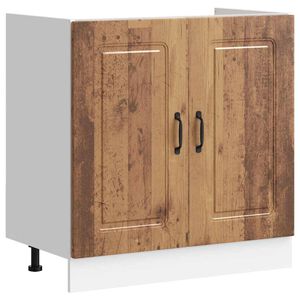 vidaXL underskab til vask Kalmar 80x46x81,5 cm antikt tr&aelig;