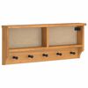 vidaXL v&aelig;gh&aelig;ngt knager&aelig;kke SANDNES 87x12x35 cm massivt fyrretr&aelig;