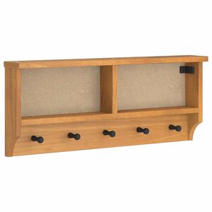 vidaXL v&aelig;gh&aelig;ngt knager&aelig;kke SANDNES 87x12x35 cm massivt fyrretr&aelig;