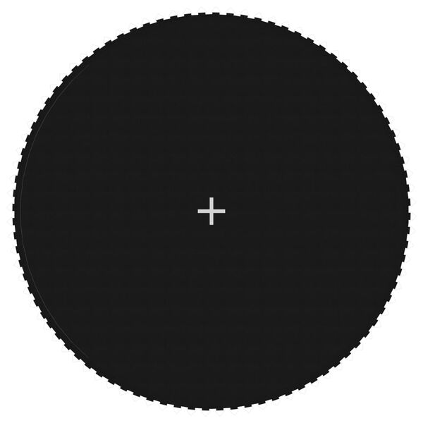 vidaXL trampolinmåtte til 15 ft/4,57 m rund trampolin stof sort