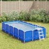 vidaXL poolunderlag 420x220 cm polyester-geotekstil lysegr&aring;