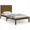 vidaXL sengestel 90x190 cm Single massivt fyrretr&aelig; gyldenbrun