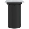 vidaXL nedgravningsspot 10,5x10,5cm firkantet trykstøbt aluminium sort