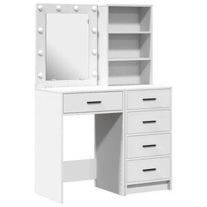 vidaXL Kl&aelig;deskab 2 stk. Hvid 50 x 41 x 135 cm Konstrueret tr&aelig;