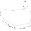 vidaXL Overtræk til havemøbler 205 x 100 x 70 cm 420D Oxford Stof