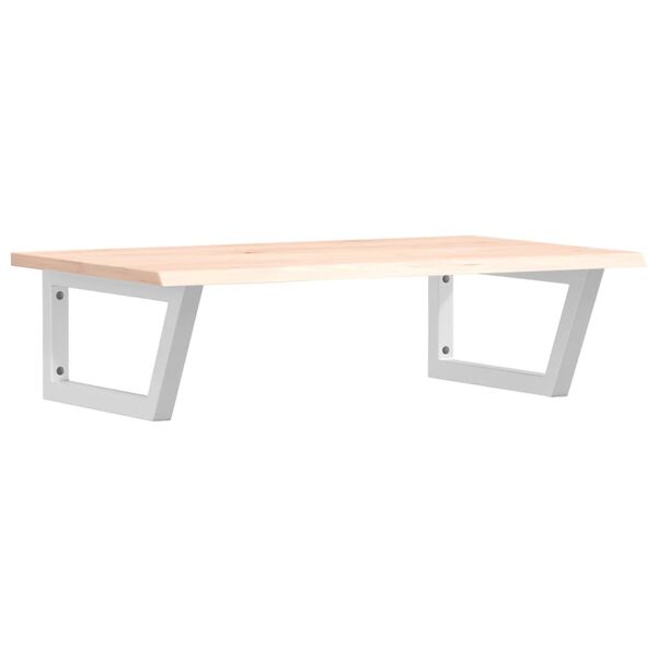 vidaXL badev&aelig;relseshylde st&aring;l og massivt egetr&aelig;