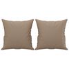 vidaXL pyntepuder 2 stk. 40x40 cm kunstl&aelig;der cappuccinofarvet