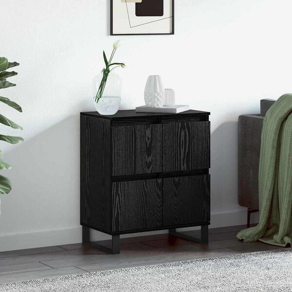 vidaXL Sideboard Sort eg 60 x 35 x 70 cm