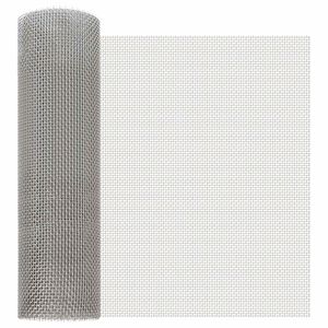 vidaXL Netsk&aelig;rm 40 x 1000 cm 6 Mesh Rustfrit st&aring;l 201 S&oslash;lv