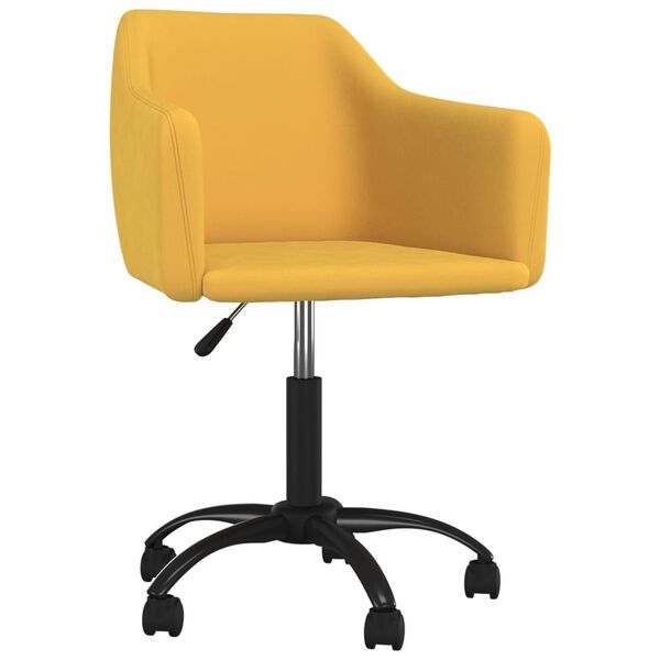 vidaXL drejelige spisebordsstole 6 stk. fl&oslash;jl gul