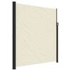 vidaXL sidemarkise 220x500 cm sammenrullelig cremefarvet