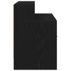 vidaXL sengeborde med skuffe 2 stk. 51x31x47 cm sort-eg