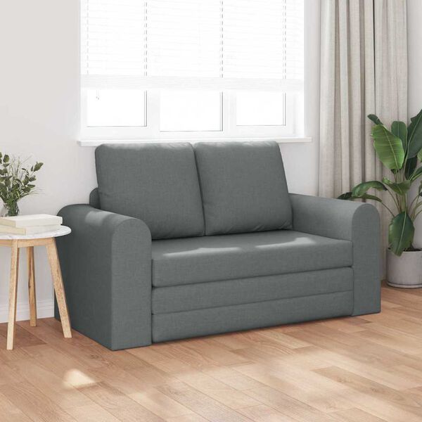 vidaXL Sovesofa 60cm M&oslash;rkegr&aring; Stof