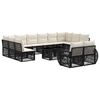 vidaXL Havesofa S&aelig;t 13 stk. Sort og Cremehvid polyrattan