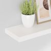 vidaXL v&aelig;ghylder 2 stk. 60x23,5x3,8 cm MDF hvid h&oslash;jglans