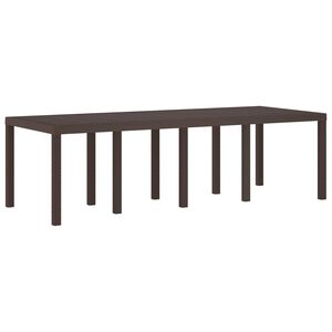 vidaXL Havem&oslash;bel Bord Brun 250 x 100 x 73 cm polyrattan