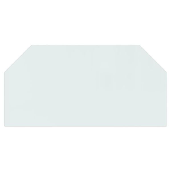 vidaXL glasplade til pejs 120x60 cm sekskantet