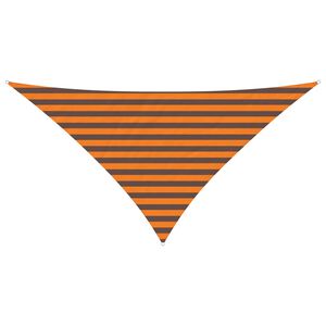 vidaXL Solskygge sejl Orange og Brun 2,5 x 2,5 x 3,5 m