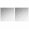 vidaXL Trappe Tread 2 stk. 50 x 50 cm S&oslash;lv Aluminium Firkantet