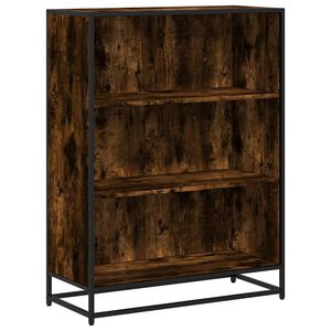 vidaXL bogreol 80,5x35x107,5 cm konstrueret tr&aelig; r&oslash;get egetr&aelig;