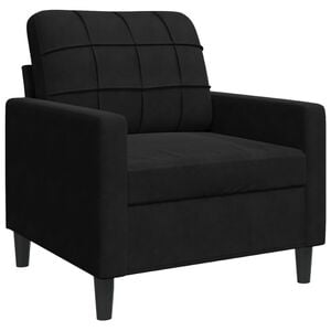 vidaXL l&aelig;nestol 60 cm velour sort