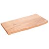 vidaXL v&aelig;ghylde 60x30x2 cm behandlet massivt egetr&aelig; lysebrun