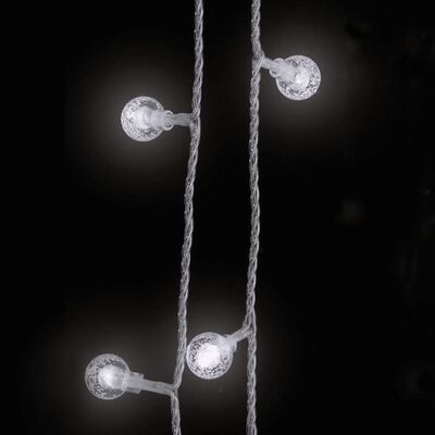 vidaXL fairy lights-lyskæder 20 m 200 LED'er 8 funktioner kold hvid