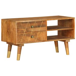 vidaXL tv-skab 85 x 35 x 47 cm massivt mangotr&aelig;