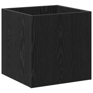 vidaXL Blomsterkasse Sort eg 40 x 40 x 40 cm Konstrueret tr&aelig;