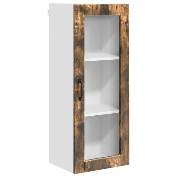 vidaXL Køkkenskab med hylde Røget eg 40 x 31 x 100 cm Konstrueret træ