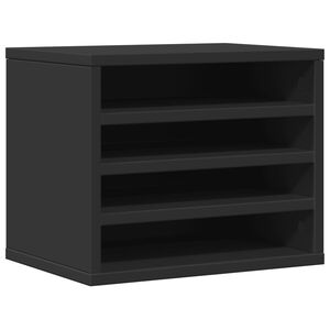 vidaXL dueslag til skrivebord 36x26x29,5 cm konstrueret tr&aelig; sort