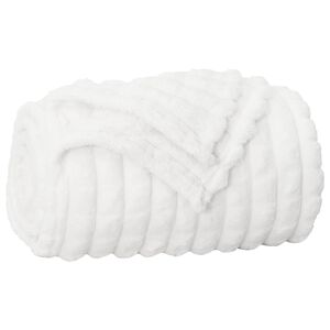 vidaXL Throw t&aelig;ppe Hvid 240 x 220 cm 1.37 kg Fleece