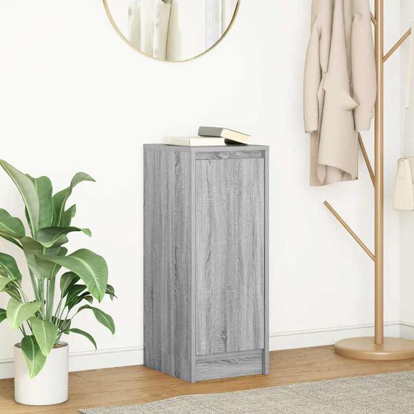 vidaXL sk&aelig;nk 29,5x34x76 cm konstrueret tr&aelig; gr&aring; sonoma-eg