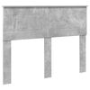 vidaXL Sengestel med hovedg&aelig;rde Beton Gr&aring; 120 x 123 cm Konstrueret tr&aelig;