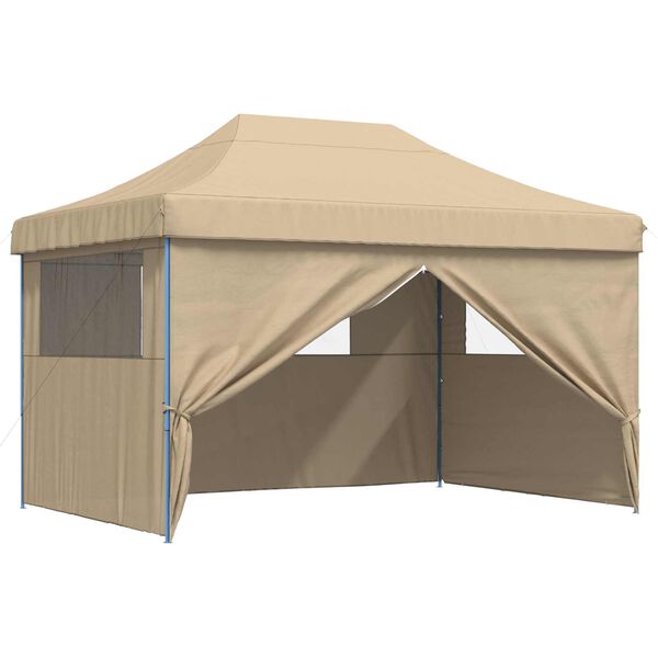 vidaXL Party Tent Beige 279 x 410 x 315 cm Oxford stof