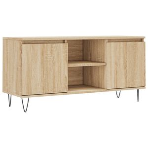 vidaXL tv-bord 104x35x50 cm konstrueret tr&aelig; sonoma-eg