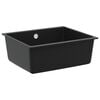 vidaXL Vask Sort 530 x 460 mm 80% Kvarts og 20% Resin