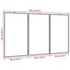 vidaXL magnetisk whiteboard 180x100x1,7 cm foldbart aluminium