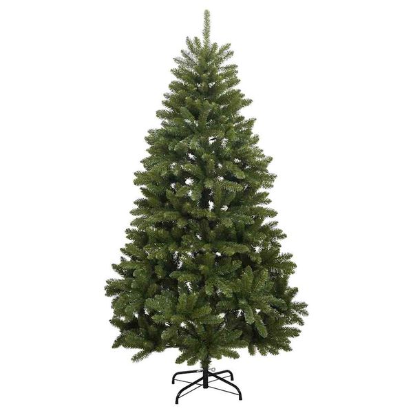 vidaXL Kunstigt juletr&aelig; med 300 LED'er Gr&oslash;n 270 cm PVC og metal