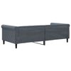 vidaXL daybed 90x200 cm velour m&oslash;rkegr&aring;
